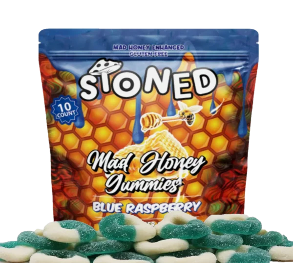 stoned mad honey gummies available at affordable prices online, buy amanita muscaria gummy, buy stoned mushroom gummies, mad honey